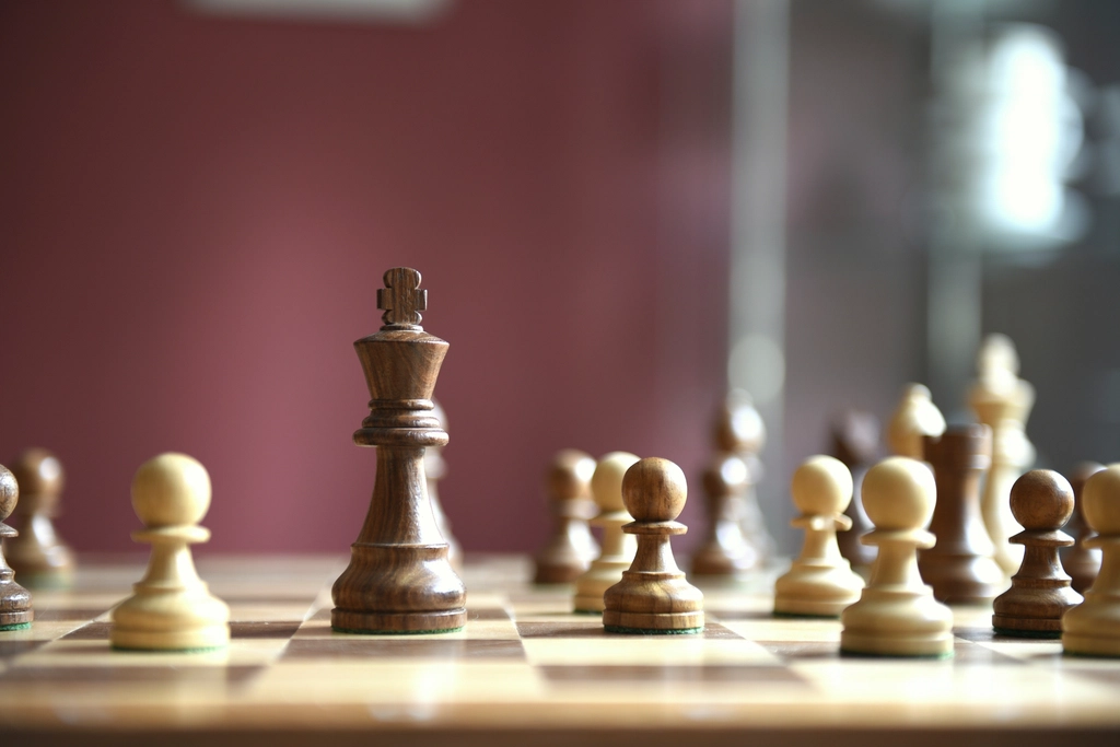 Free chess board pieces photo