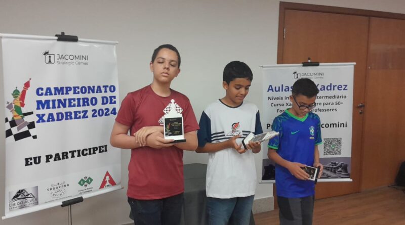 Atleta de Divinópolis vence na categoria Faustino Oro Sub-14 no Campeonato Mineiro de Xadrez!